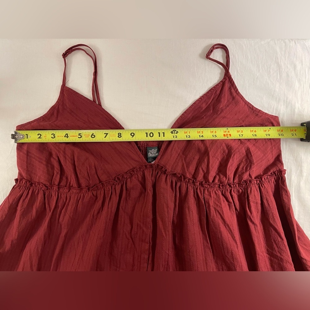 Wild Fable Spaghetti Strap Mini Dress Red Size XXL - Picture 13 of 14